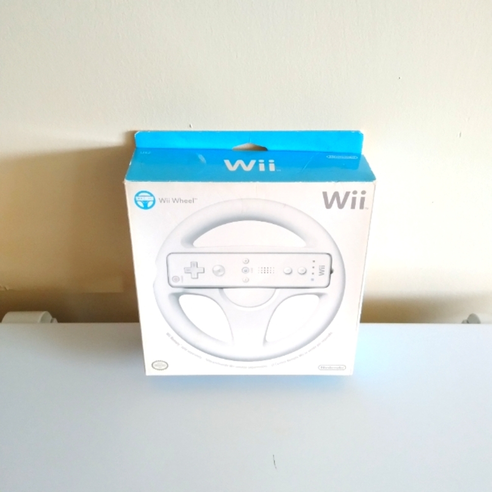 Nintendo Wii Wheel w/Original Box! for Mario Kart etc.